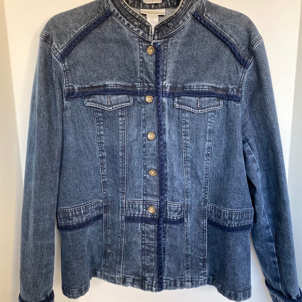 Jones New York Sport Stretch Denim Jacket, XL